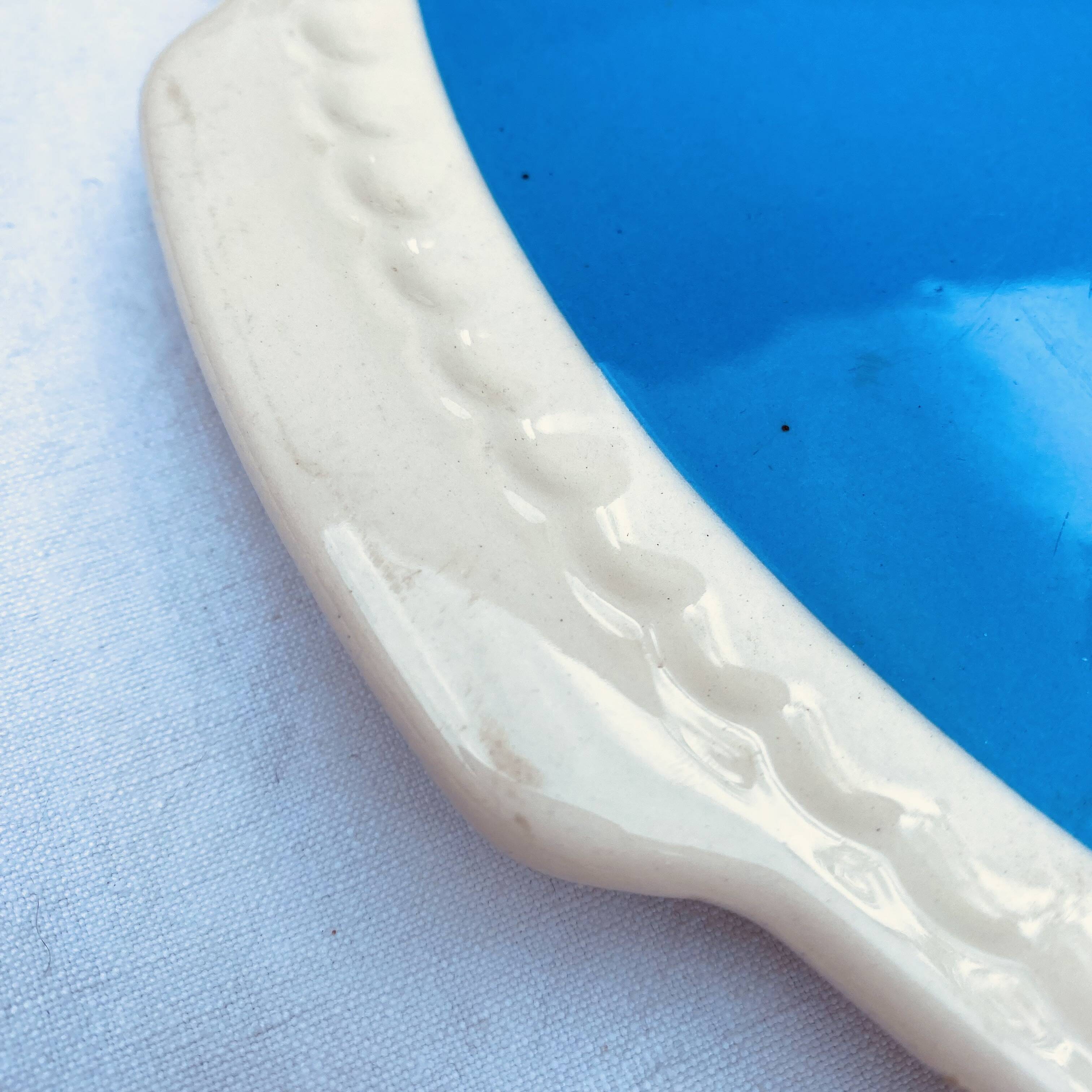 Villeroy & Boch two-tone pie or cake dish, Lido, 1950s