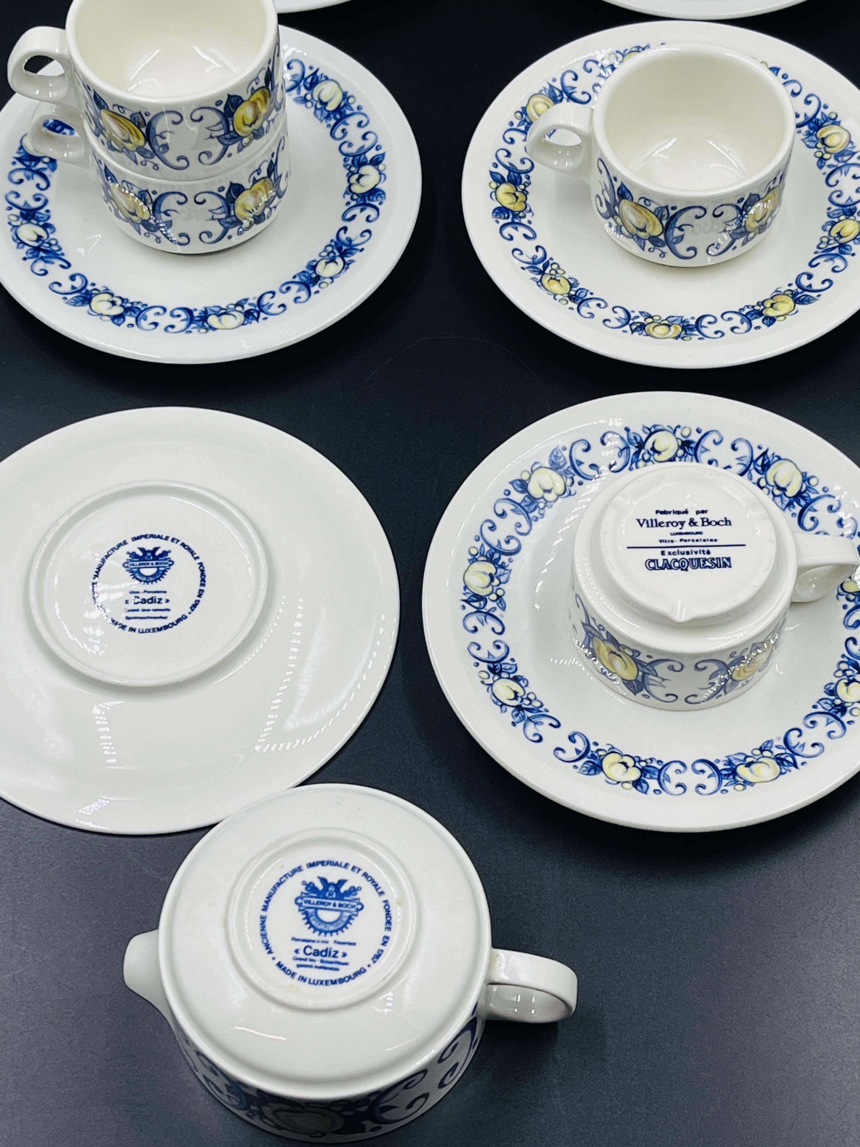 Cadiz – 6 cups and 6 espresso cups & milk jug – Villeroy & Boch
