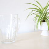 Glass pitcher, bistro, vintage
