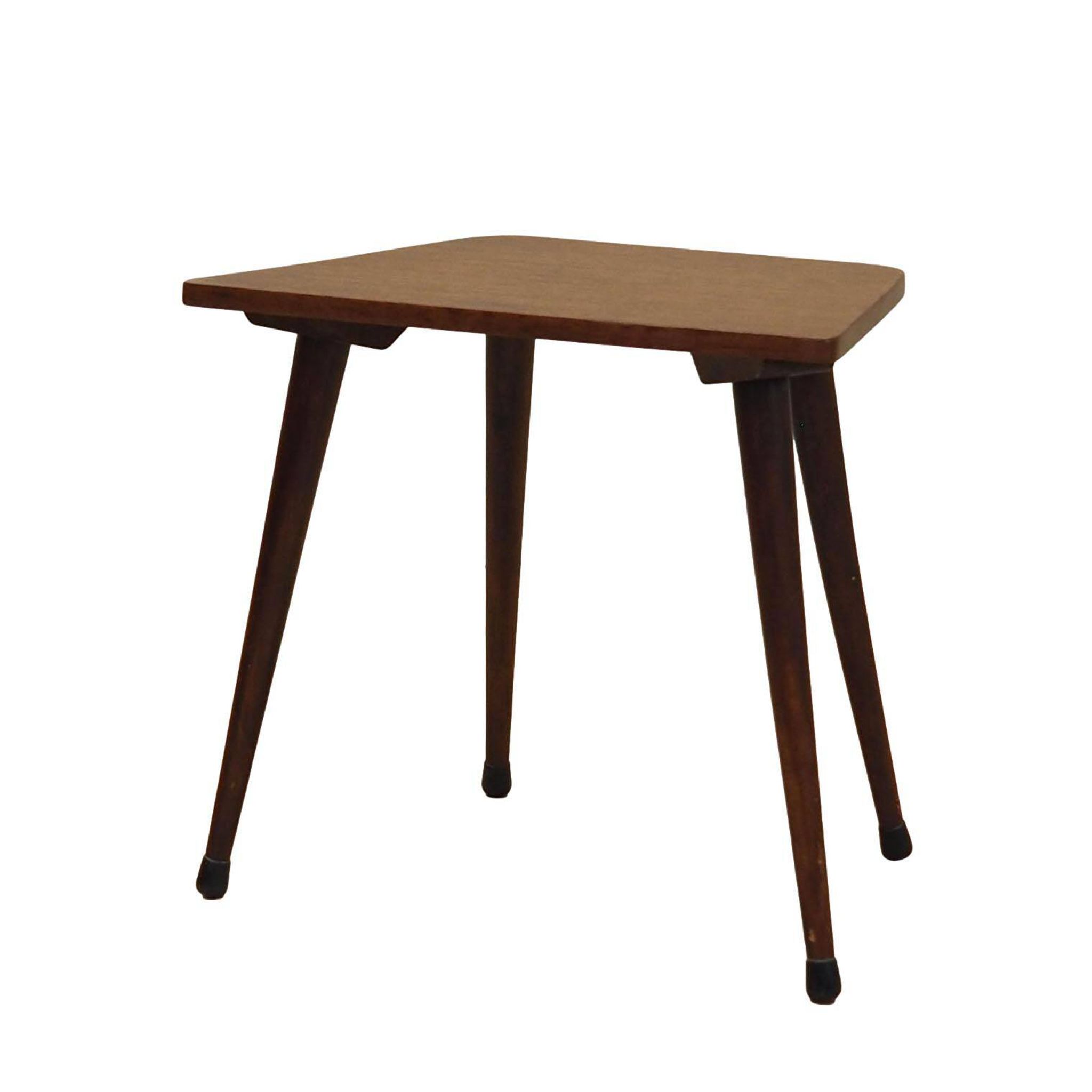 Tabouret en teck, design danois, années 1970, production : Danemark