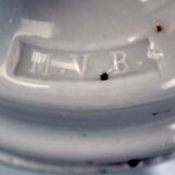 Early 1900 Industrial Mount Light Industrial Ceiling Porcelain Ceramic Lamp