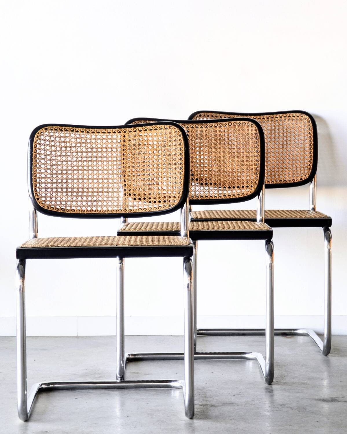 4 or 8 vintage Cesca B32 chairs, Gavina edition, Marcel Breuer, 1960.