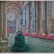 -Huile sur toile, Cathédrale de Saint Nazaire par Christian Xapella (1927-2021)
