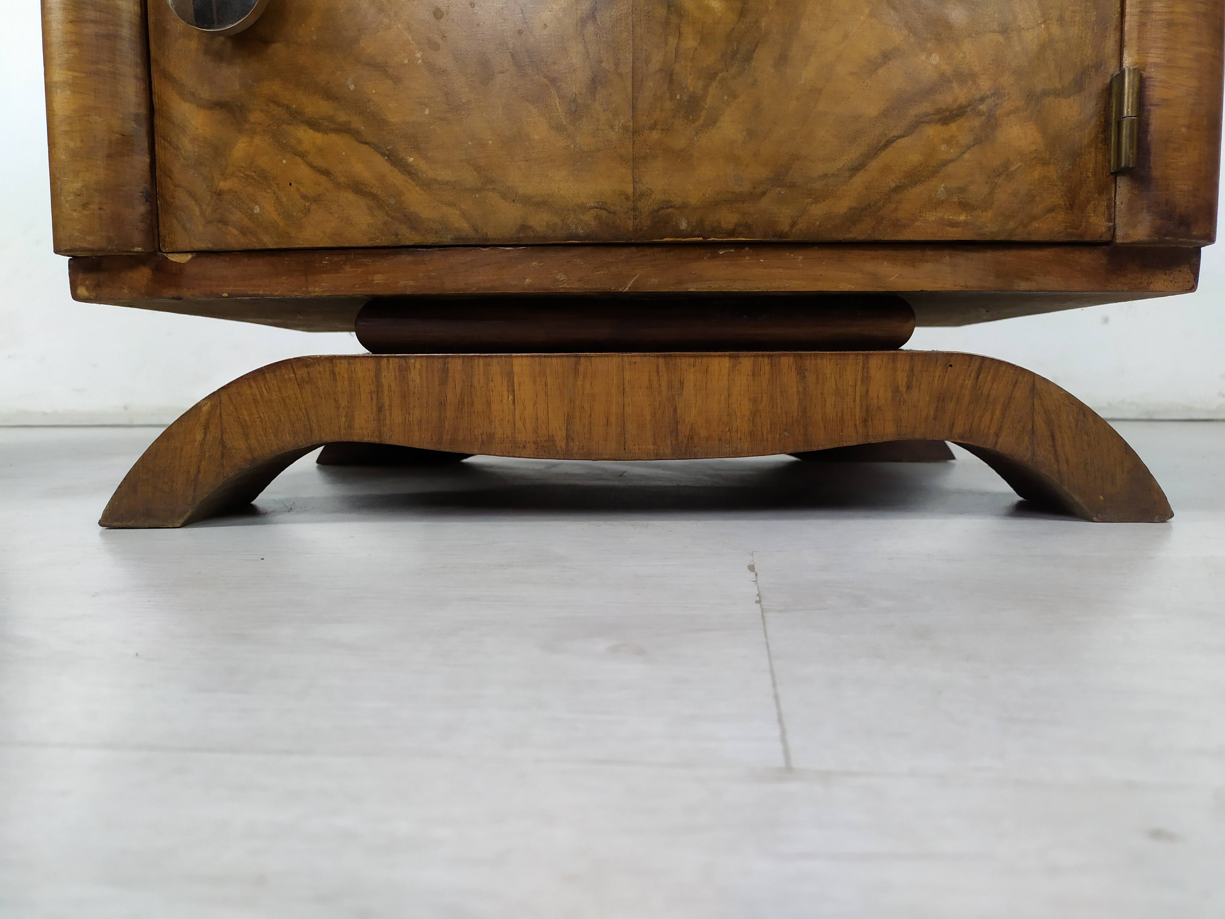 Pair of art deco bedside tables