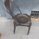 Industrial chair multipl's brushed metal Joseph Mathieu 1930