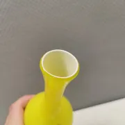Swedish glass vase from the 1980s in a lovely yellow colour.