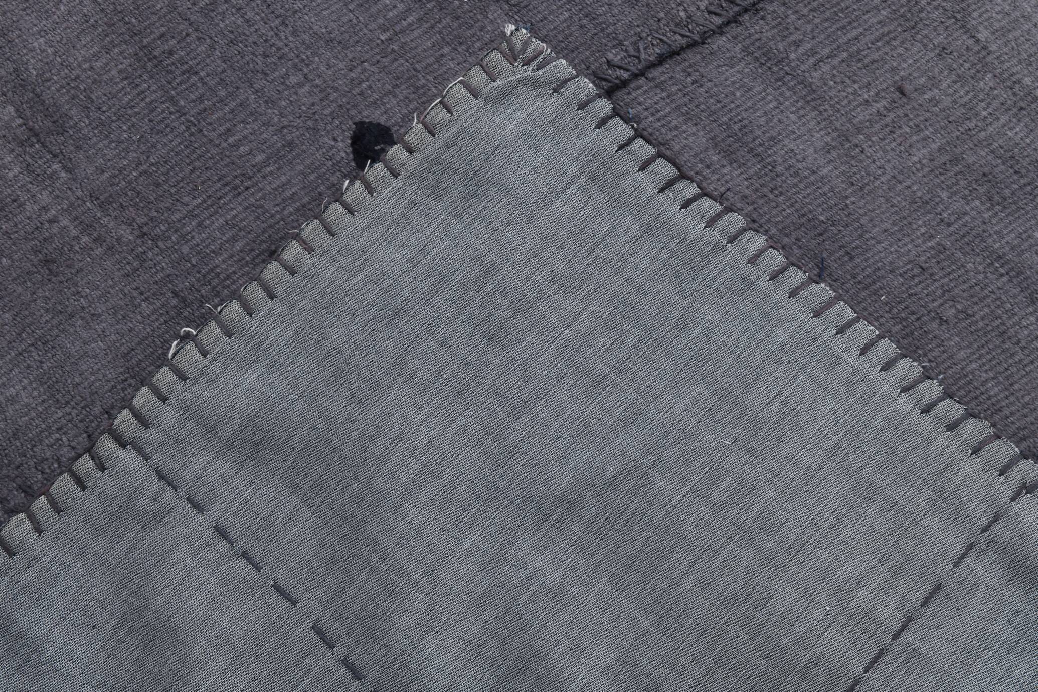 Tapis Kilim vintage surdimensionné gris cendré 8x10, 245x306 cm