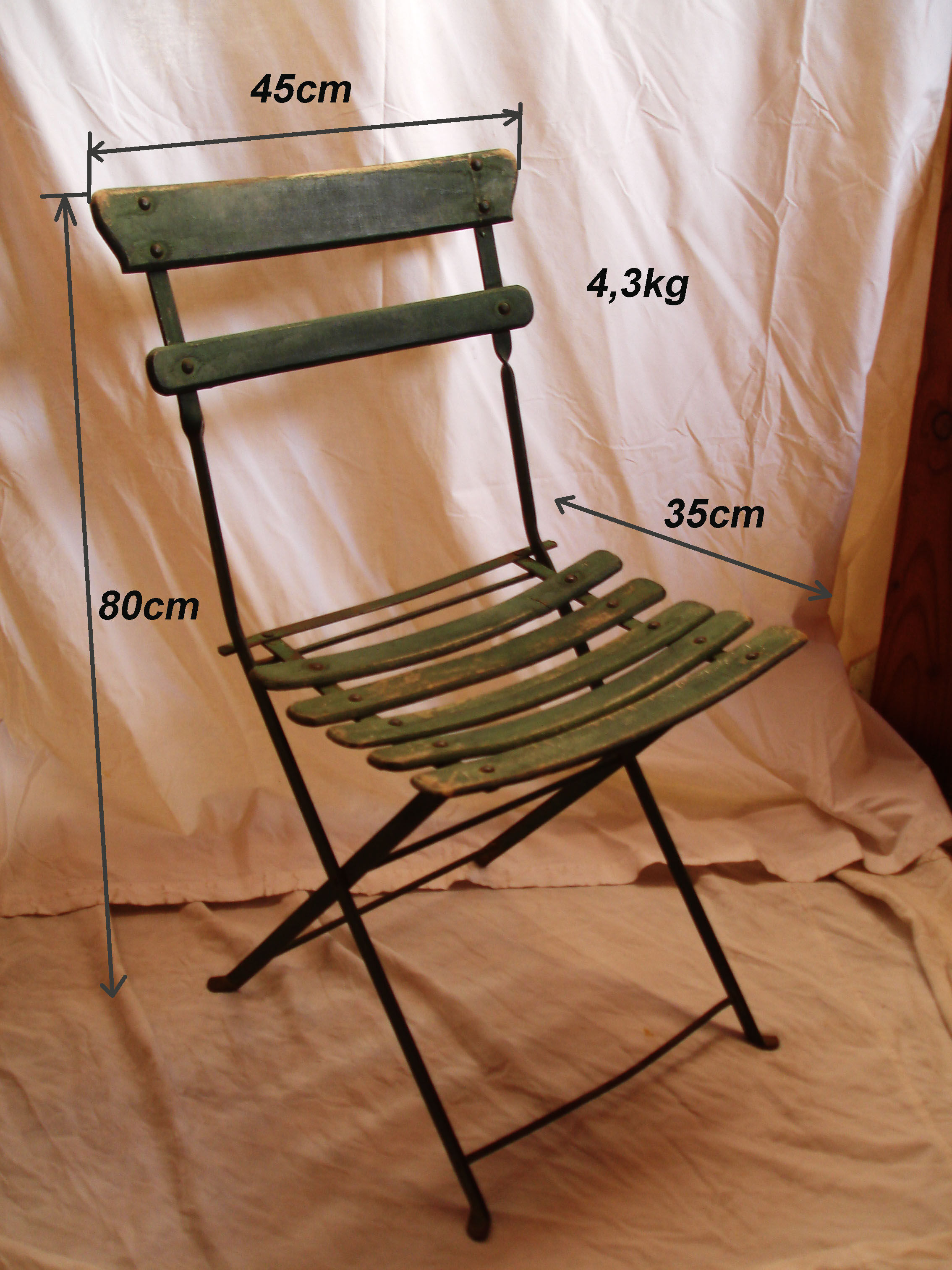 Bistro folding chair