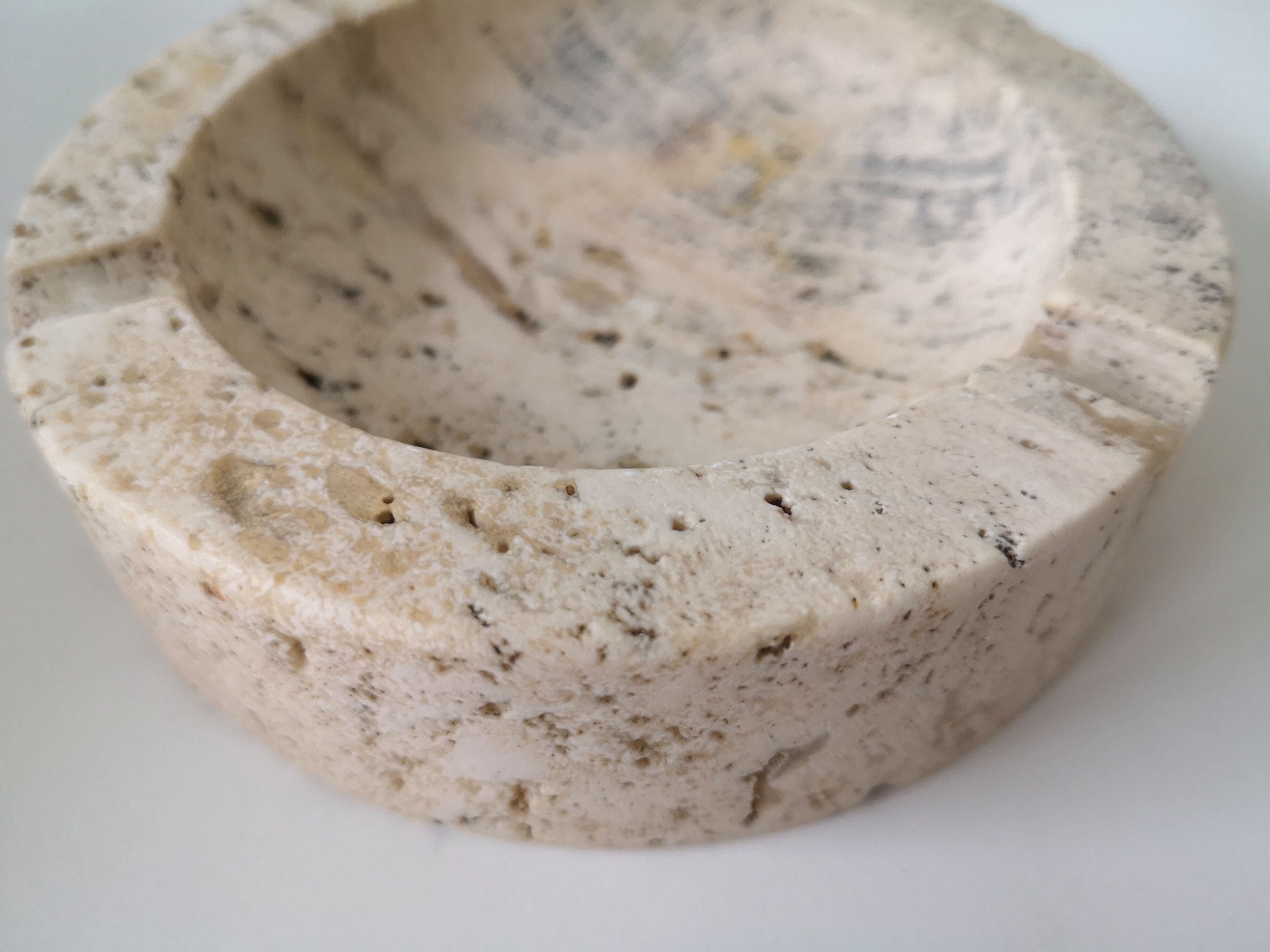 Vintage travertine ashtray