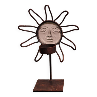 Sun tealight candle holder