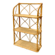 Vintage bamboo and rattan shelf