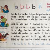 School poster "b, f"