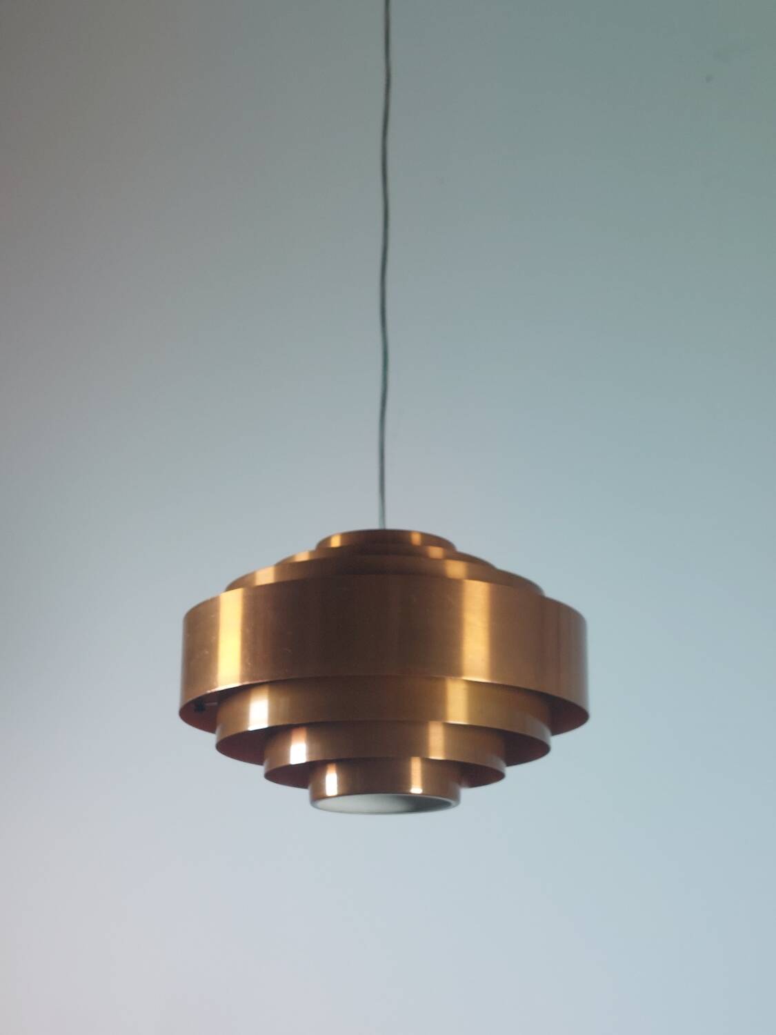 Suspension vintage mi-siècle Jo Hammerborg Ultra Copper Fog Morup