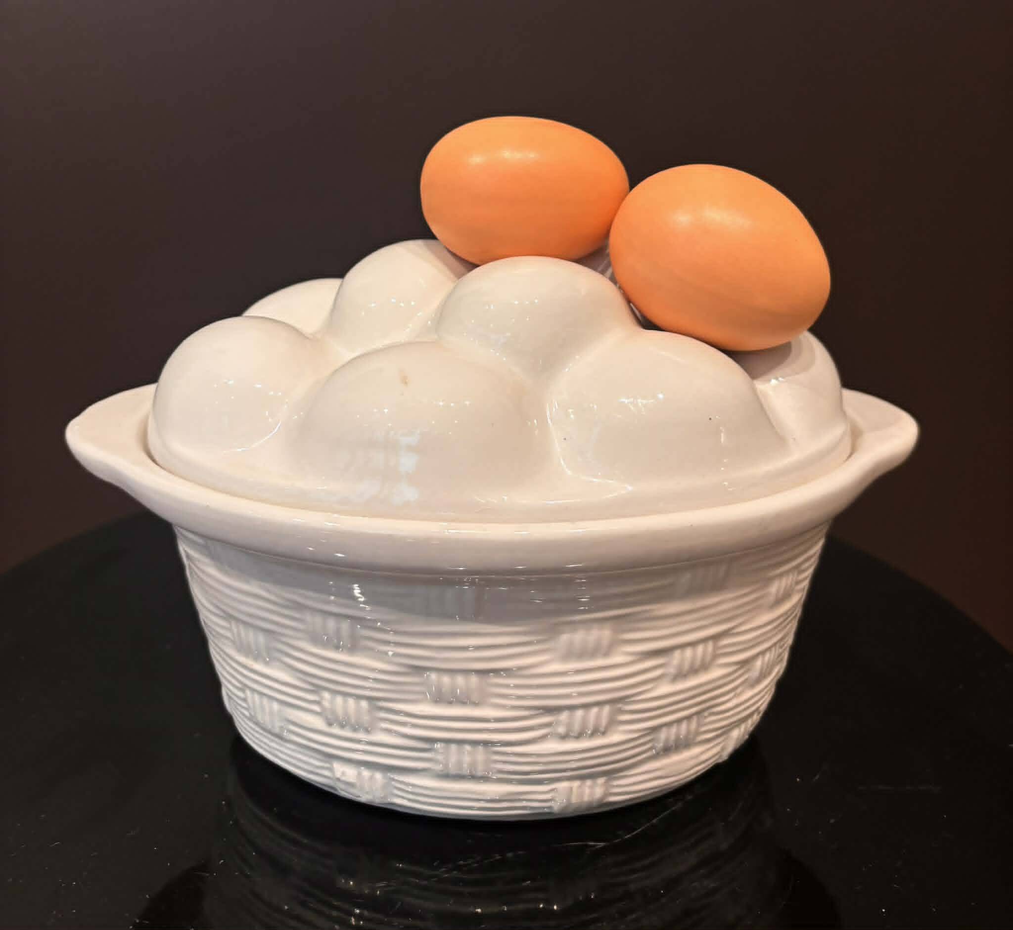 Ceramic egg terrine