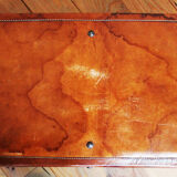 Antique XXL leather suitcase