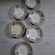 Assiettes creuses terre de fer HBCM décor Guadeloupe