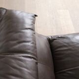 Chaise longue Le bambole en cuir marron par Mario Bellini pour B&B Italia,