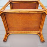 Night table, side table or end of rattan sofa