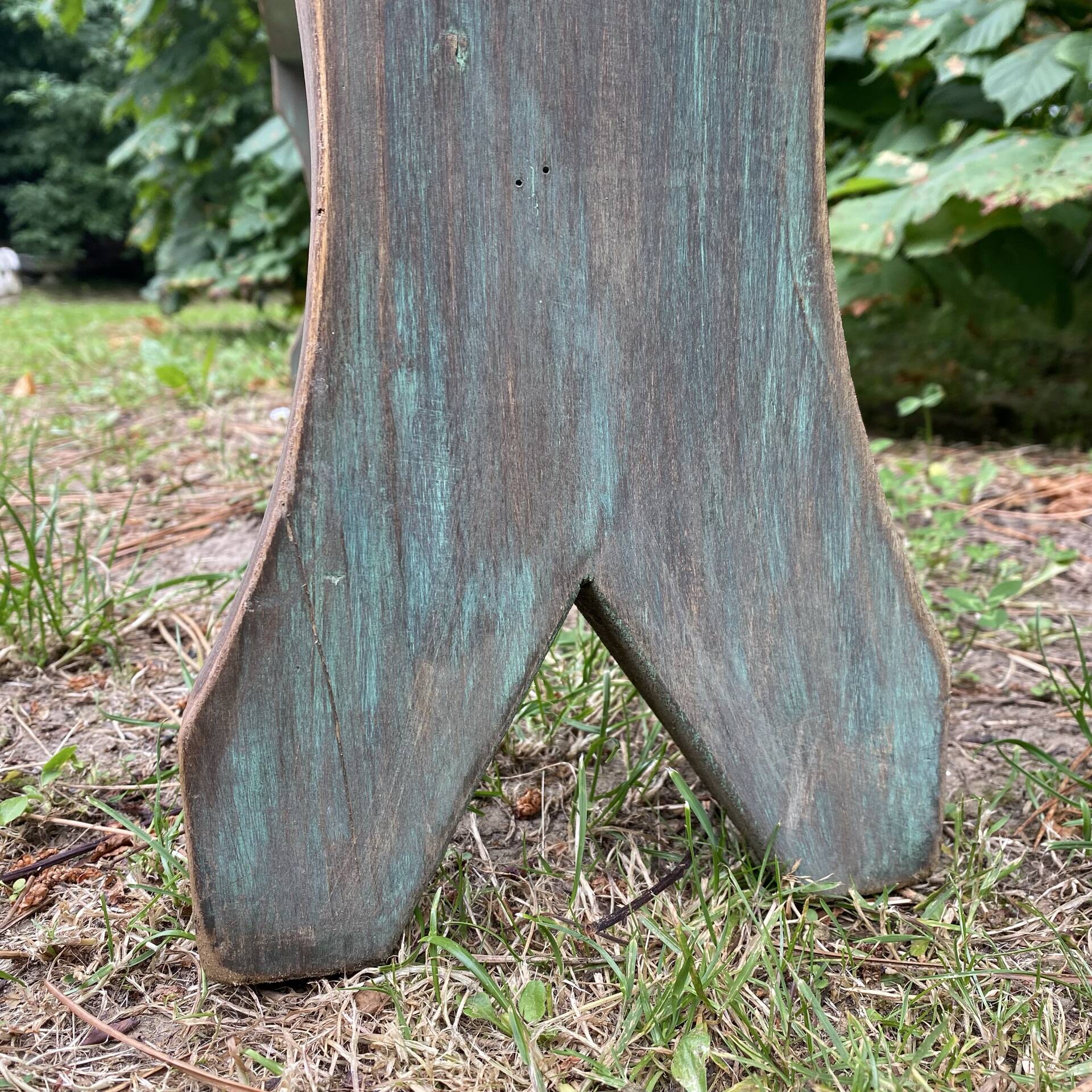 Old patinated farmhouse bench