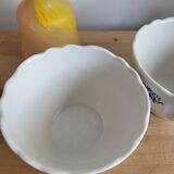 Duo of opaque porcelain bowls