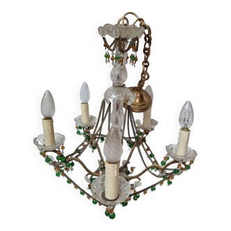 Lustre à pampilles Italie, 1970