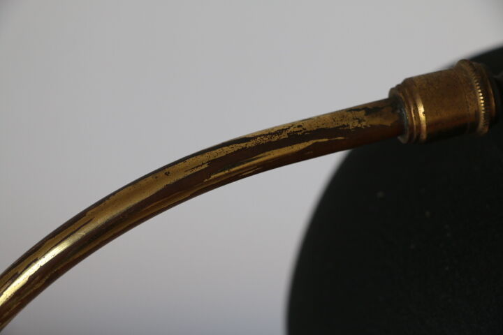 Black brass table lamp 370mm
