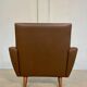 Vintage retro Danish mid-century G. Thams club chair in brown leather 60s