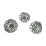 Set of 3 rosette ashtrays