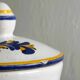Hand-painted tobacco jar.