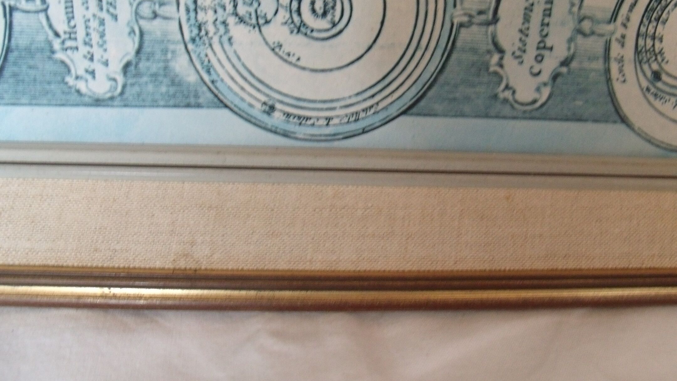 Old map framed map world map