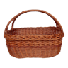 Woven wicker basket