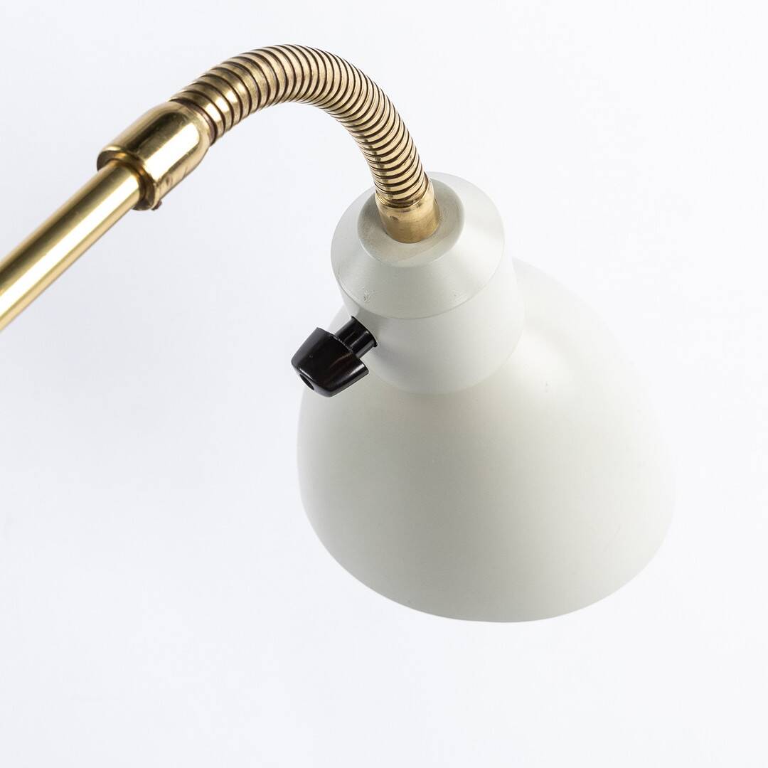 articulated brass wall light - Sweden 1960s