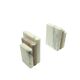 Pair of bookends, Art Deco, ivory white marble, Germany, 1930s.