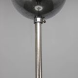 Italian mid-century glass pendant lamp chrome ceiling light 1960s