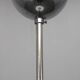 Italian mid-century glass pendant lamp chrome ceiling light 1960s