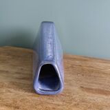 Geometric speckled glazed ceramic vase