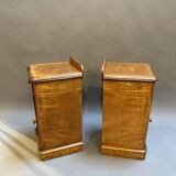 Paire de tables de chevet victoriennes en bois satiné