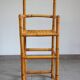 Vintage bamboo rattan high stool