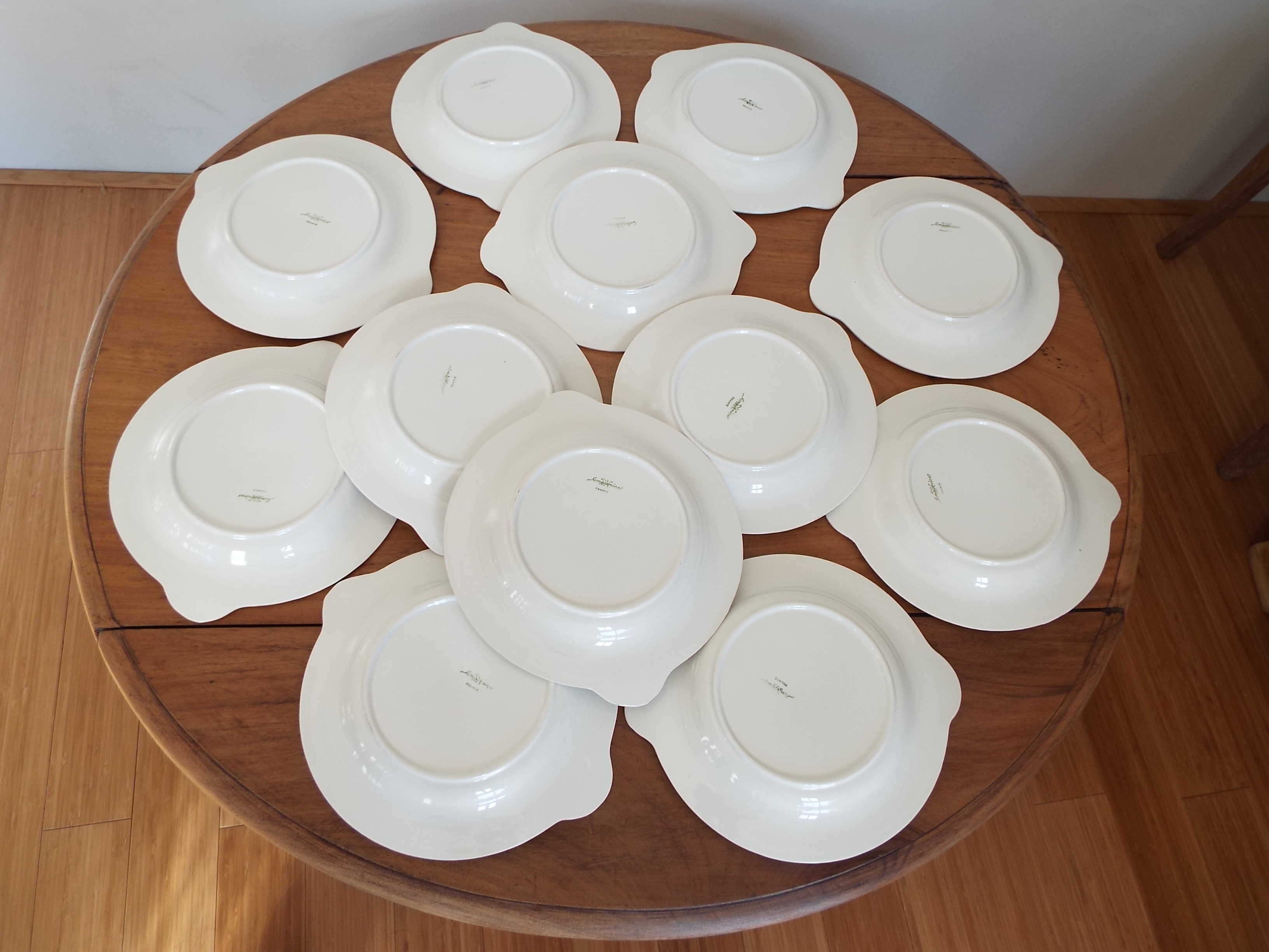 6 fish plates Sarreguemines