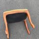 Louis XV style wooden and velvet footrest