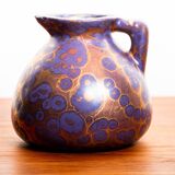 Art Nouveau vase in iridescent purple glazed ceramic by Léon Pointu 1910.