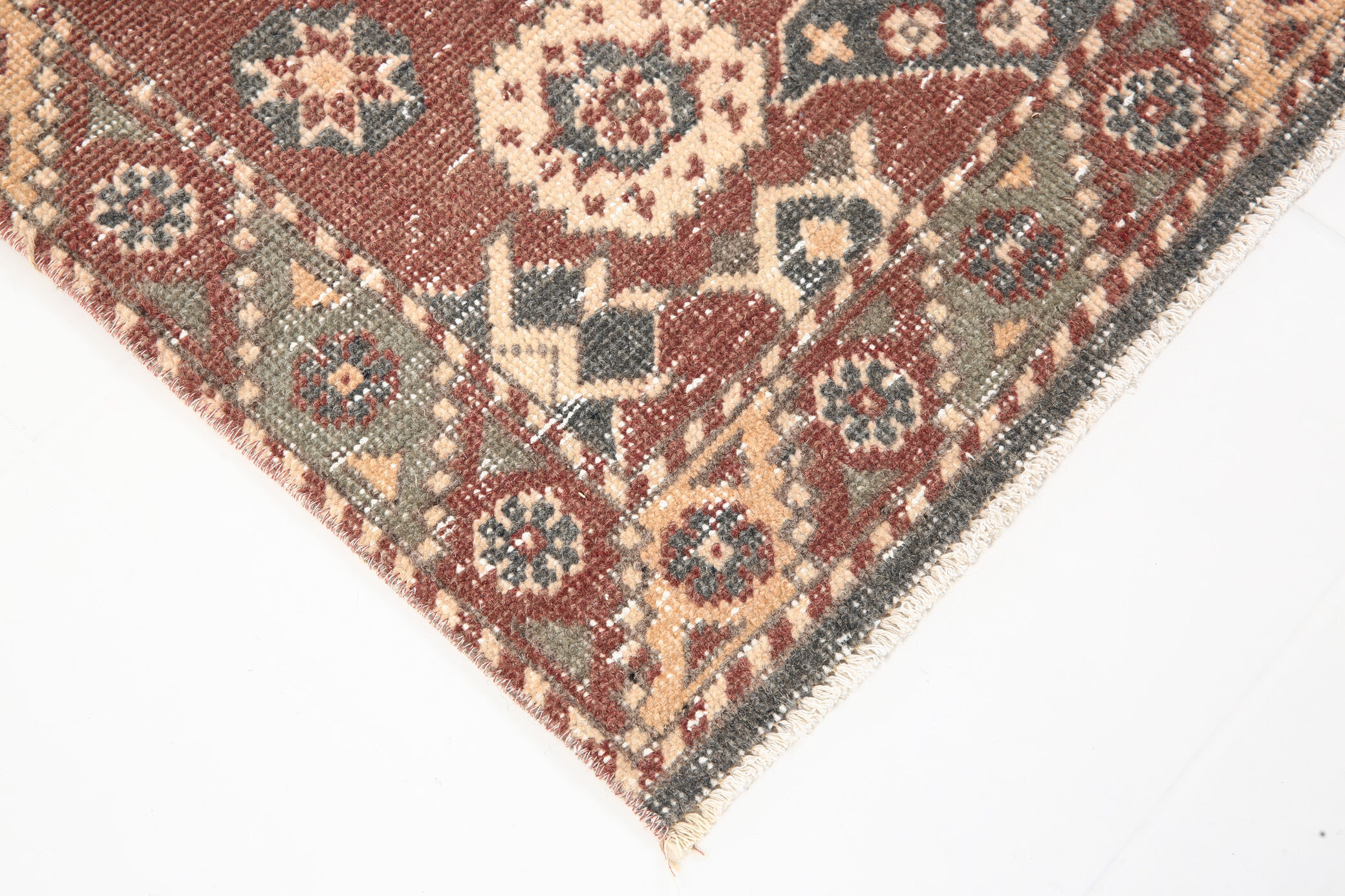 3x13 Persian Antique Runner Rug, 94x387Cm