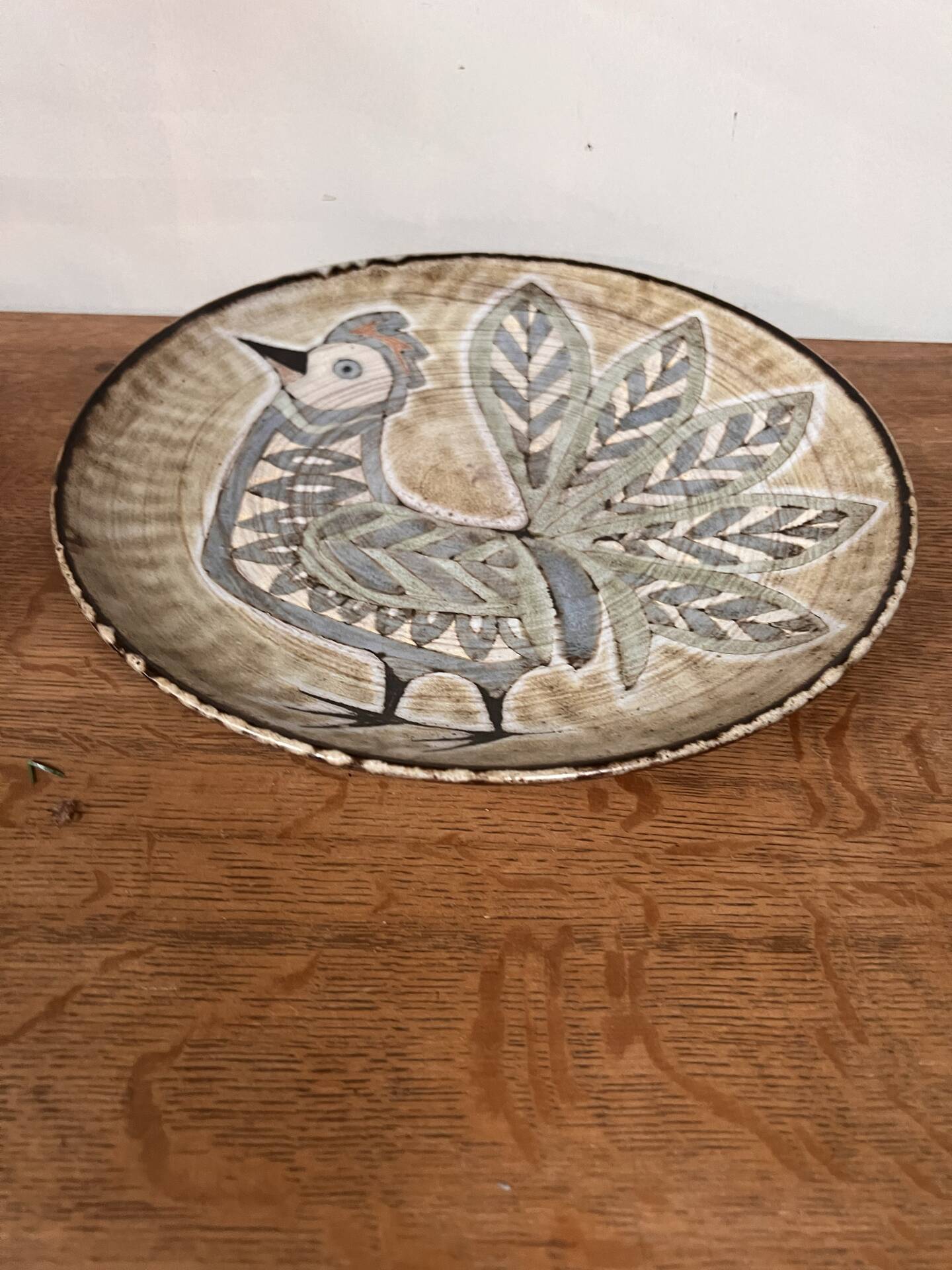 Ceramic plate the old mill Vallauris Perot
