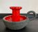 Vintage candle holder in glazed terracotta 70s