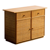 Mobile in legno bambù rattan anni ’70 vintage modernariato