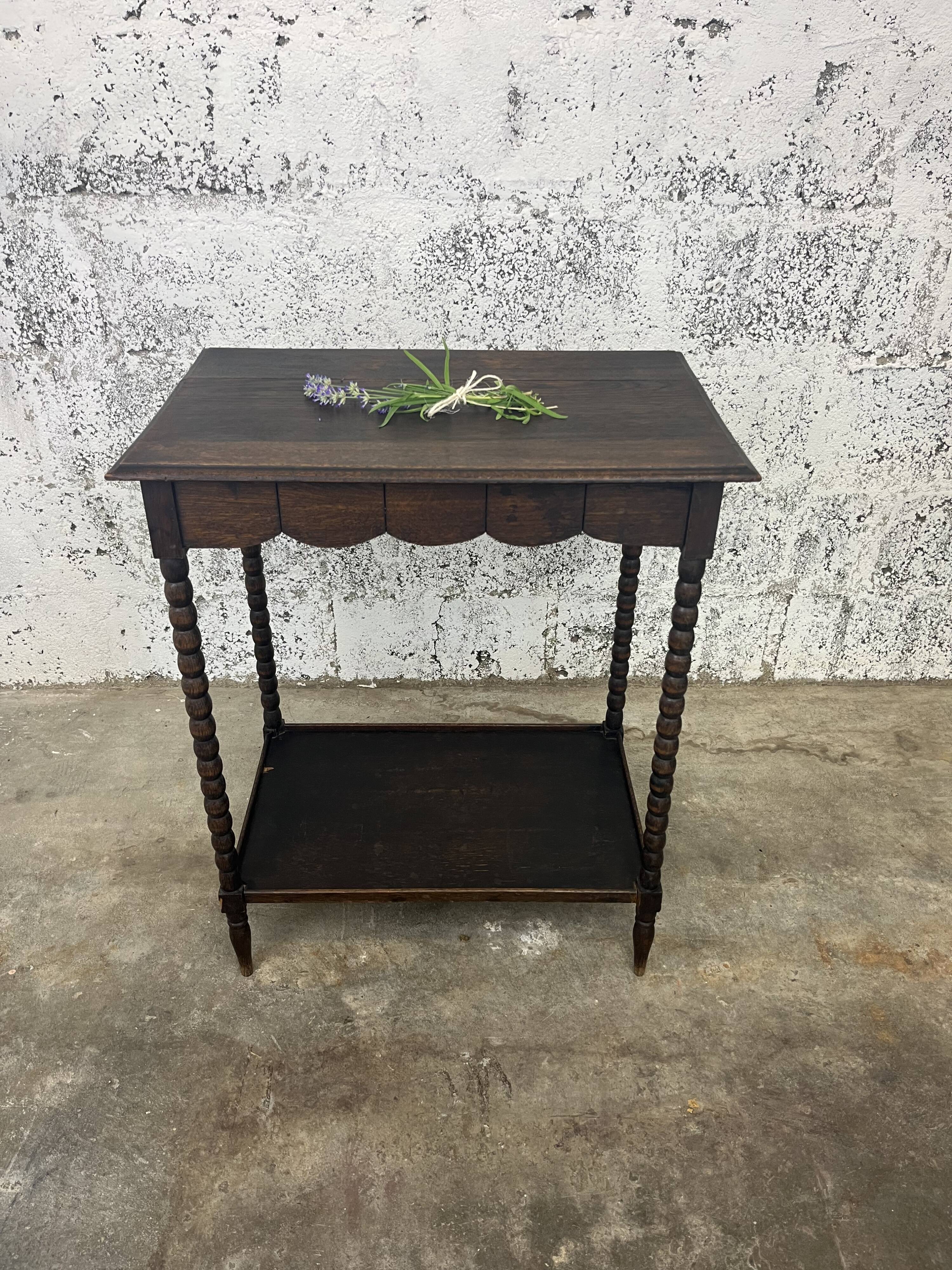 Table d'appoint à double plateau