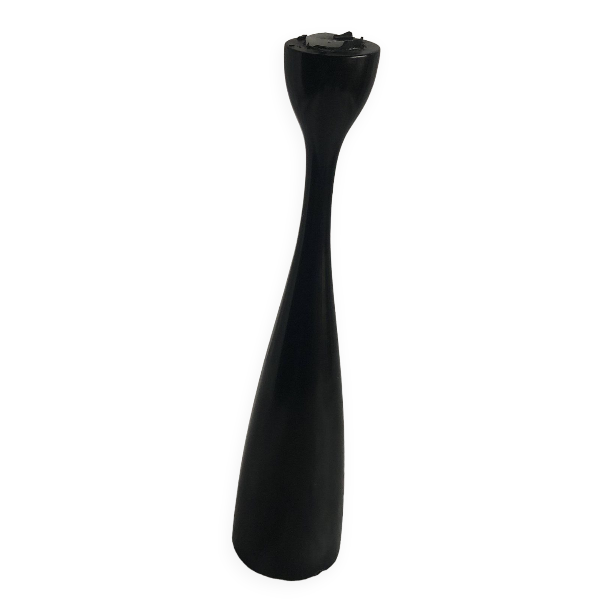 Painted wooden candle holder, Scandinavian