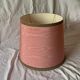 Large Vintage Pink Silk Lampshade - 40 x 34 cm