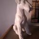 Fox Terrier Cracked Ceramic Dog