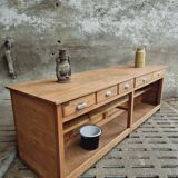 Antique counter kitchen island shop counter oak